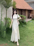 New Chinese Style Of Noble Feeling Of The Fancy Cheongsam Improved Dress Temperament Tux Design Feeling Waist Long Dress