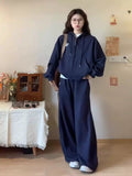 College Wind Plus-Size Sports Suit Women's Spring And Autumn Korean Version Of Students Loose Thin Sweating Trousers Casual Two-Piece Set