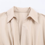 2026 Spring New Women's Fashion Casual Loose Belt With Fan Flute Dress 5029101