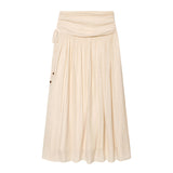 2026 New Summer Wooden Ear Stupor Blouse 1334190 Skirt 1334196 Set
