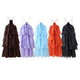2025 Spring Summer New Women's Fashion Sexy Hot Girls Three-Dimensional Laminated Decorative Dress