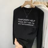 2026 Early Autumn Niche Does Not Hit The Long Sleeves Of The Bottom Shirt T-Shirts For Women's Spring Printing Tops