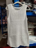 Lazy Temperament White Hollow Knitted Shirt Women's 2026 Summer New High-End Feel Long-Term Waistcoat Top