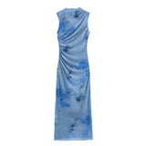 2025 Autumn New Dress Women's Breast Positioning Printing Slimming Leisure 9601541