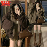 Designing A Winter Coat With A Velvet Pie To Overcome The 2025 New Mountain Carved Cotton Suit Female Retro Double-Sided Cotton Clothes