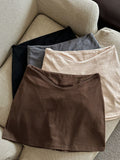 Thai-Style Vintage Babes Luy V-Shaped Design Kitted Short Skirt Woman With Seat Pants Tidive Short Skirt Summer