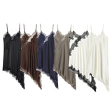 Autumn 2025 New Female Fashion Sexy Hot Lace Asymmetric Dress 5919200