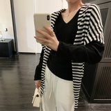 Loose Lazy Wind With V-Neck Long-Sleeved Wool Knitted Shirt Women Autumn Commute New Beautiful Top