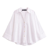 Spring 2025 New Long Fashion Loose Casual Design Small Shirt Top 2340939