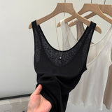 2026 Early Spring Temperament Korean Pure Windless Sleeveless Slings Women Commuting Summer New Sweet Spice Girl Dopamine