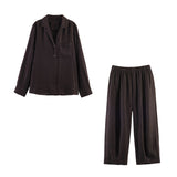 2026 Summer New Women's Fashion Casual Pocket Trim Shirt Pants 5344010