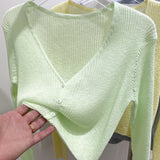 Bamboo Silk Knitted Jersey Short Coat Women's Summer Thin Bottom T-Shirt 2026 New Hoodie
