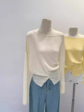 2026 Early Spring Burst Solid Color Collars With Long-Sleeved Knitted Shirts In Autumn To Slim Up With Thin Sweaters