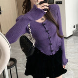 Red Bow Sweater Women 2025 Autumn And Winter New Slimming Knitted Knitted Shirt Long-Sleeved Bottom Shirt Top