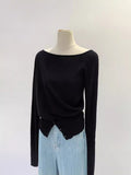 2026 Early Spring Burst Solid Color Collars With Long-Sleeved Knitted Shirts In Autumn To Slim Up With Thin Sweaters