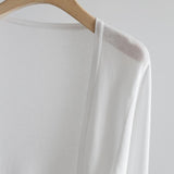 Sunscreen Knitted Cardigan Women's Thin Coat Ice Shawl Shawl Air-Conditioning Shirt Summer With Sling Skirt