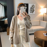 Light People Know To Wear A Soft-Sleeved Sweater Jacket Long-Sleeved Knitted Cardigan Women's Autumn 2025 New Lazy Wind Top