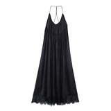 2026 Spring New Women's Fashion Sexy Hot Babes Silk Lily Texture Dress 2678241