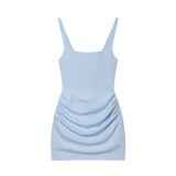 2026 New Summer Fashion Temperament Women's Sexy Sleeveless Bag Hips Tied With Dress