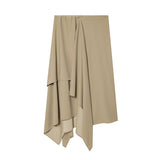 Women's 2026 New Half-High Collar Blouse Asymmetric Skirt 1165021 Skirt Set