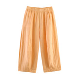2026 Summer New Women's Fashion Casual Pocket Trim Shirt Pants 5344010