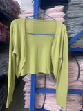Sunscreen Knitted Cardigan Women's Thin Coat Ice Shawl Shawl Air-Conditioning Shirt Summer With Sling Skirt