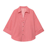 Spring 2025 New Long Fashion Loose Casual Design Small Shirt Top 2340939