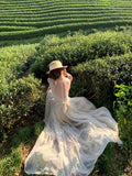 Lace Dew With Dress Woman Gentle Holiday Dress Temperament Sexy Seaside Holiday Dress