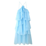 2025 Spring Summer New Women's Fashion Sexy Hot Girls Three-Dimensional Laminated Decorative Dress