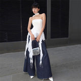 2025 New Fairy Fluttering Vest Temperament Goddess Flowing Souster Body Rubbed Woman