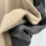 2026 Early Spring Design Sense Niche Word Collar Loose Knitted Shirt Women Early Autumn Lazy Little Fragrant Blouse