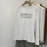 2026 Early Autumn Niche Does Not Hit The Long Sleeves Of The Bottom Shirt T-Shirts For Women's Spring Printing Tops