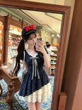Sweet And Irregular Splicing Lace Floral Dress Women's New Summer Beautiful Small Skirt