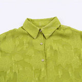 2026 Spring New Women's Clothing Loose Leisure Short Sleeve Clip Shirt Shirt Women