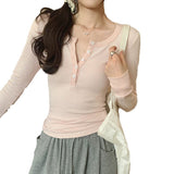 2025 Korean Unique And Beautiful Small Long-Sleeved T-Shirt Girl Early Spring New Hot Girl Put On The Bottom Shirt Top