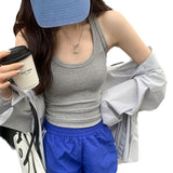 2025 New Hottie Hanging Neck Movement Sleeveless Small Vest Women Spring And Summer Wear Inside And Bottom Slings