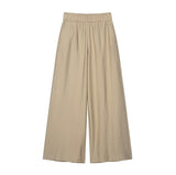 Autumn 2025 New Women's Fashion Casual Loose Double-Legged Shirt Wide Leg Pants 7484053