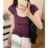 2026 Early Spring Direct Selling Pink Age Reduction U Collar Sleeveless Knitted Shirt Women Spring And Summer Slimming Inside Cloth