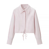 2025 Autumn New Women's Long-Sleeved Collar Village Shirt + Half-Dress Two-Set Women