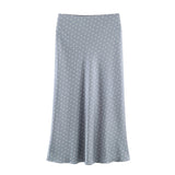 2025 Autumn New Women's Fashion Silk Silk Texture Feel Flute Multi-Colored Skirt 8338537