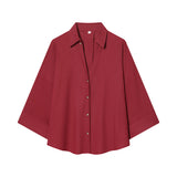 Spring 2025 New Long Fashion Loose Casual Design Small Shirt Top 2340939