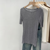 Leier Tilme Wool Medium Thin Short-Sleeved T-Shirt 2026 New Unique Beautiful Top