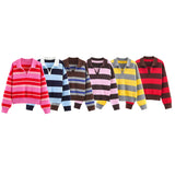2025 Autumn New Round Neck Loose Set Female Design Temperament Knitting Shirt 5536162