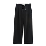 Autumn 2025 New Women's Fashion Casual Street Double Waist Wide Leg Pants 1608225