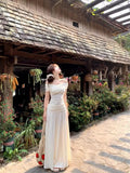 French White Shoulder-Coat Dress Women 2026 New Early Summer Wearing Temperament Thinch Waist Skirt Suit