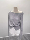 2026 Early Spring Burst Solid Color Collars With Long-Sleeved Knitted Shirts In Autumn To Slim Up With Thin Sweaters