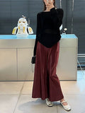 Acet-Sined Fishtail Half-Dress Woman 2025 Temperament Simple Hanging Feeling Thin As The Ass A Long Skirt