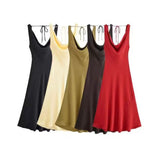 2025 Spring And Summer New Female Fashion Temperament Sexy Silk Silk Shading Long Dress 2590987