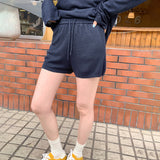 Lazy And Relaxed Loose POLO Shirt Long-Sleeved T-Shirt Casual Shorts Two Sets Of Women's Early Spring 2026 New Top