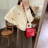 Great-Looking Inside Sweater Loose Long-Sleeved Knitted Bottom Shirt Women Autumn And Winter Light People Know The Old Money Style To Wear On The Top